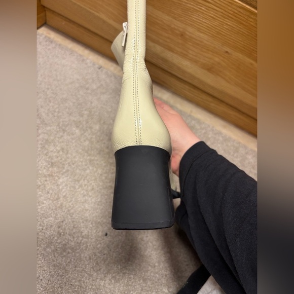 Vagabond Hedda Plaster Square Toe Patent Leather Upper Heeled Boot - Picture 6 of 16